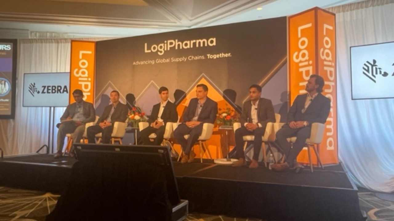 LogiPharma USA 2023 session, 'Navigating the E2E Global Pharma Supply Chain Using Digital Transformation' October 5, 2023. LogiPharma USA 2023, Boston, Mass. Image Credit: Nicholas Saraceno. 