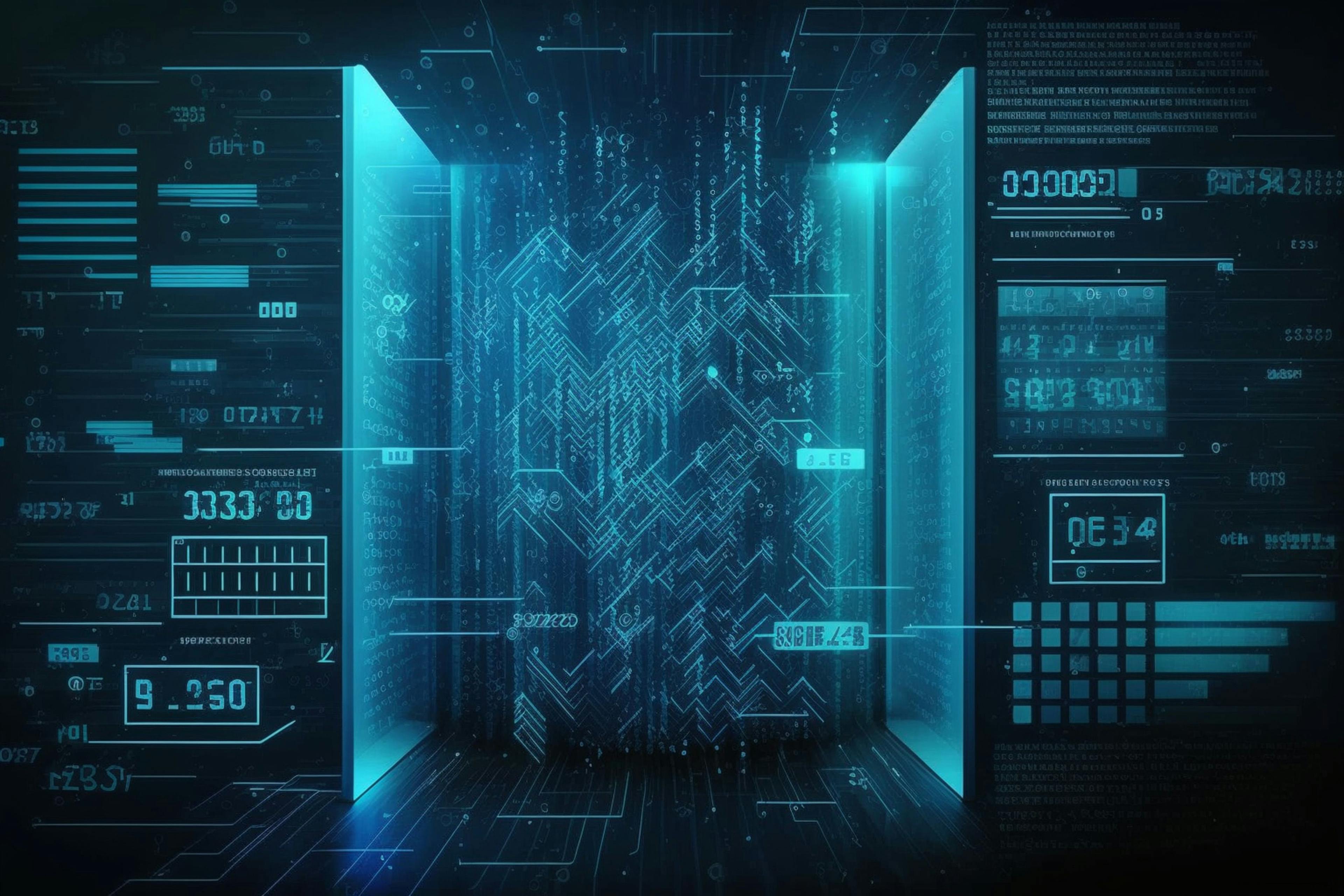 Data Science and Digital Technology Concept on Blue Background: Big Data, Analytics, Artificial Intelligence, Machine Learning. Image Credit: Adobe Stock Images/alisaaa
