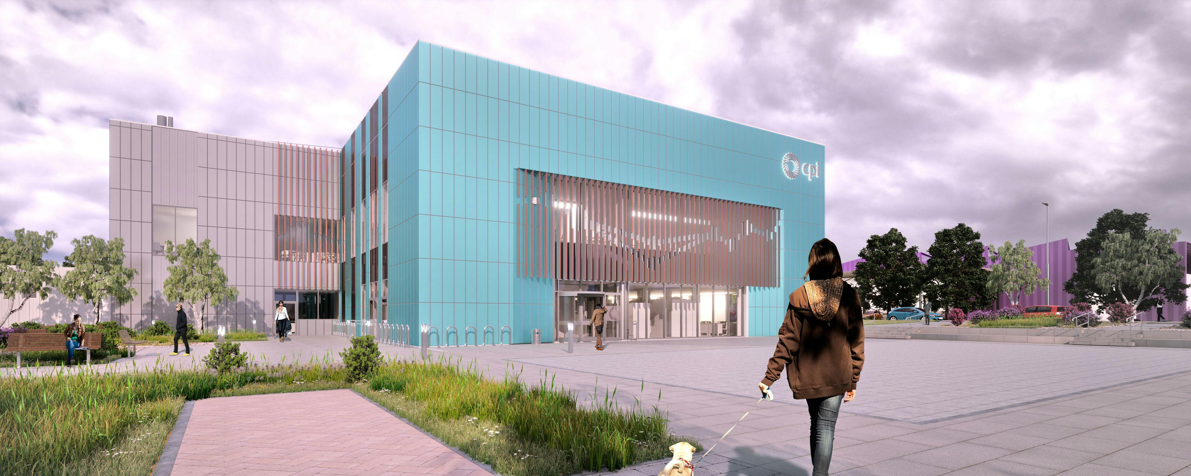 Artist’s rendering of the Medicines Manufacturing Innovation Centre in Renfrewshire, UK.