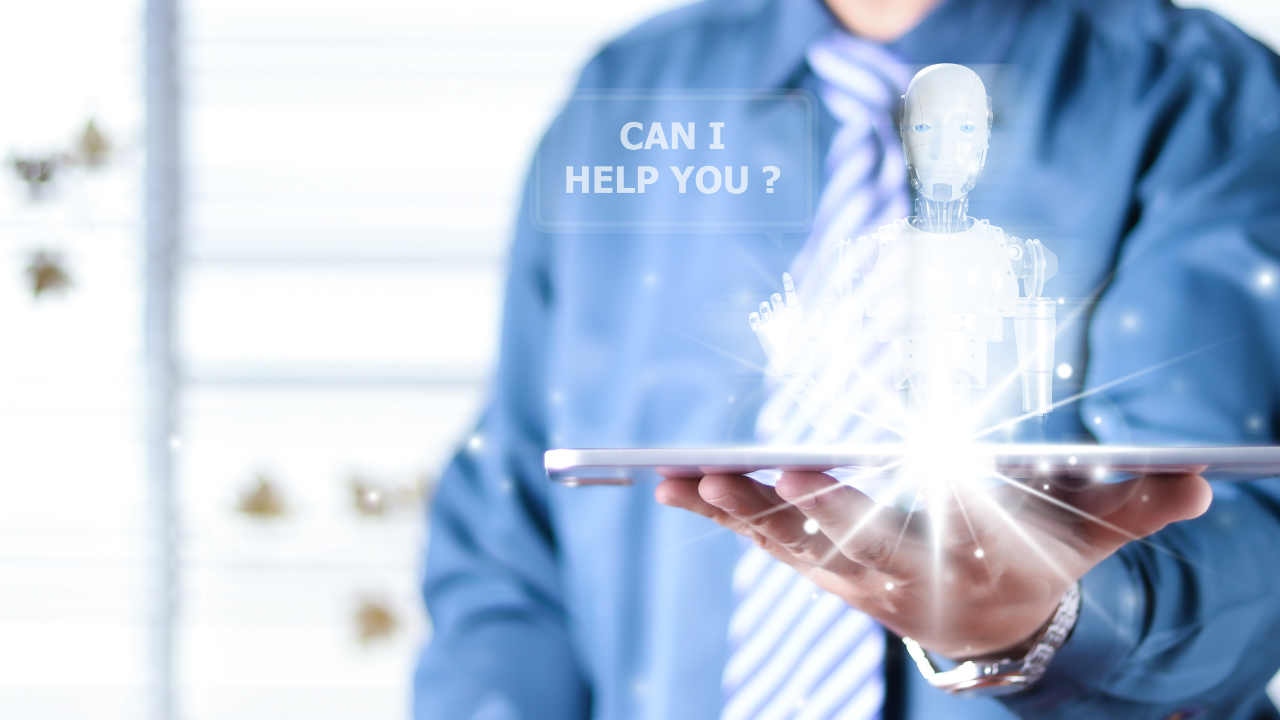 Chat with AI, Artificial Intelligence. man using technology smart robot AI, artificial intelligence by enter command prompt for generates something, Futuristic technology transformation. Image Credit: Adobe Stock Images/wanniwat
