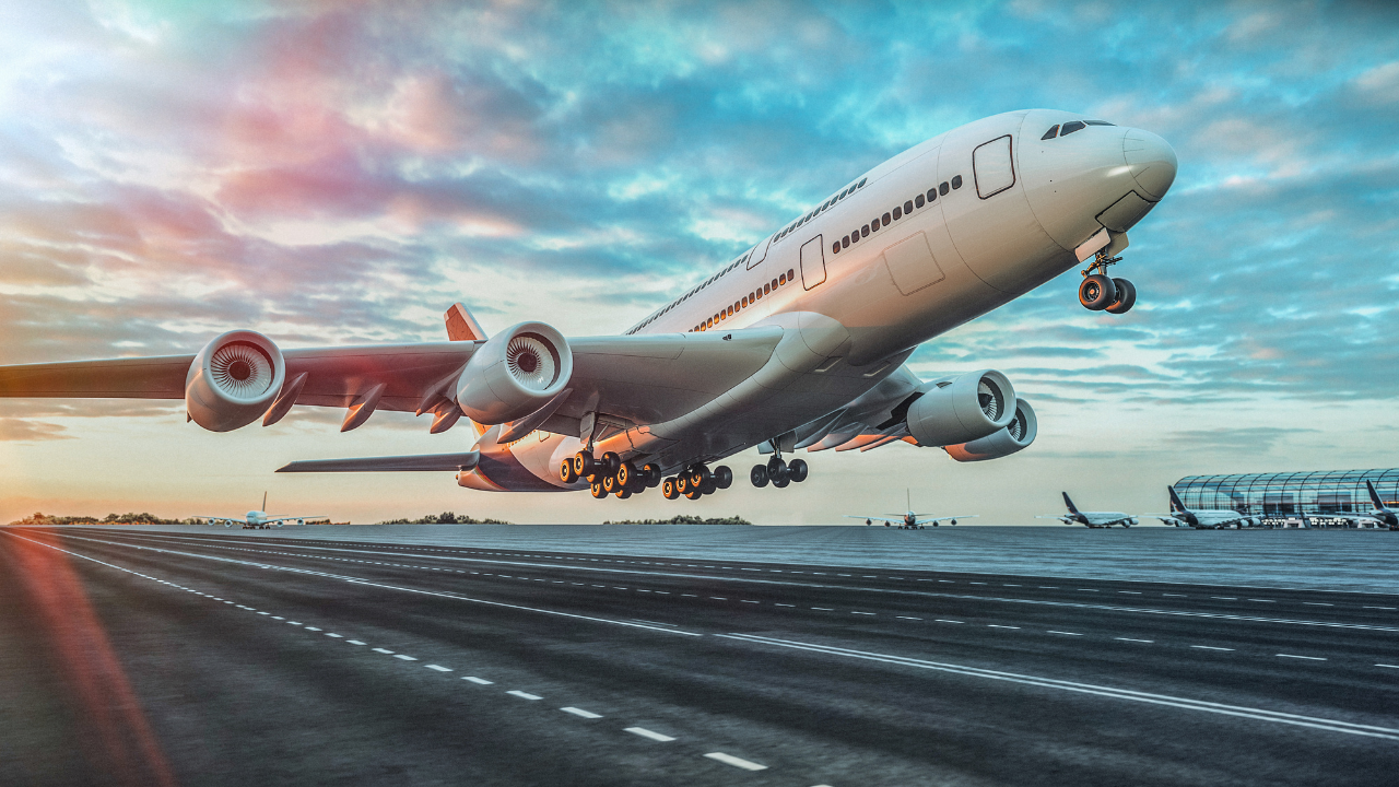Airplane taking off from the airport. Image Credit: Adobe Stock Images/phaisarnwong2517