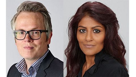 Left to right: Jeremy Dann and Reena Patel